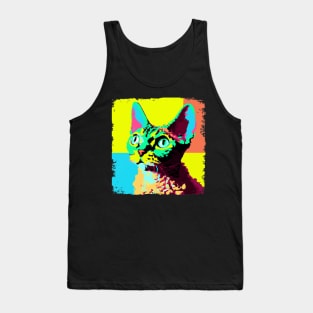 Devon Rex Pop Art - Cat Lover Gift Tank Top